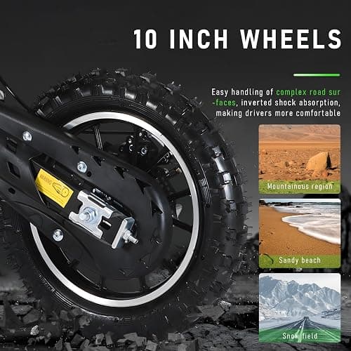 NEREIDS NET 50cc 2-Stroke Pro-Level Kids Dirt Bike | 330LBS Heavy Duty Gas Motorcycle w/Hydraulic Disc Brakes & Suspension | 25MPH Off-Road Beast | CPC Motocross Bike with 3X Durable Alloy Frame thumbnail 6