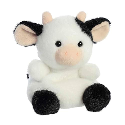 Aurora® Adorable Palm Pals™ Sweetie Cow™ Stuffed Animal - Pocket-Sized Play - Collectable Fun - White 5 Inches thumbnail 2