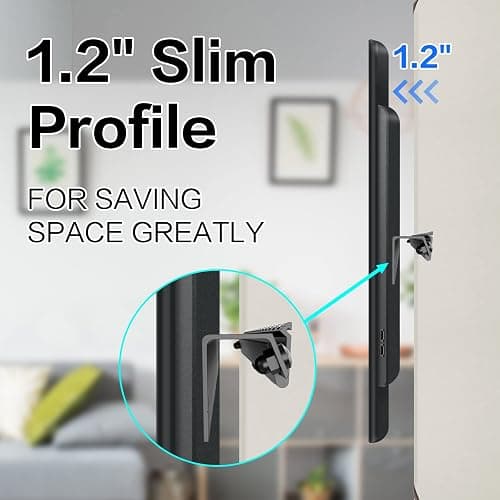 No Drill Drywall TV Mount, No Stud TV Wall Mount for Most Brand 22-55 Inch TVs up to 100 lbs, Easy Install No Stud Studless TVs Wall Mount, Include All Hardware- Level Bubble Meter thumbnail 5