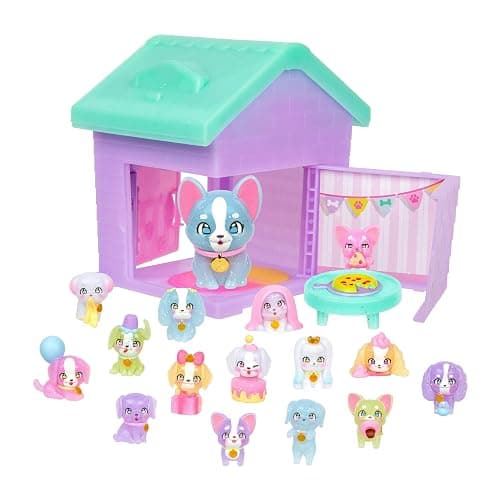 Little Live Pets Dog House Playset, Mama Surprise Families Puppy Party Pack, 15 Mini Collectible Puppies, Fold-Out Dog Playset Toy Gift for Kids 5+ thumbnail 7