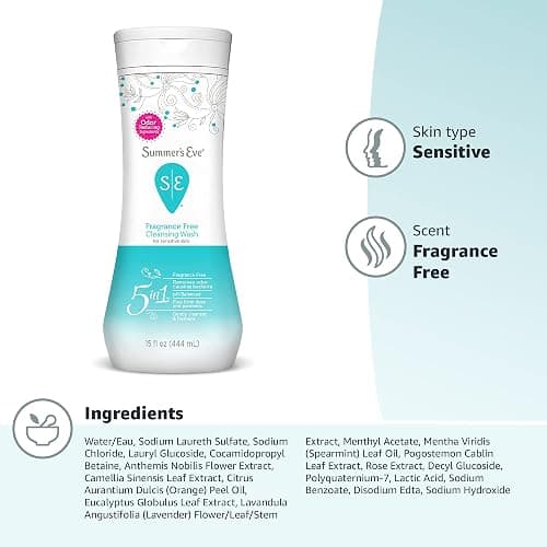 Summer's Eve Fragrance Free Gentle Daily All Over Feminine Body Wash, Removes Odor, Feminine Wash pH Balanced, 15 fl oz (Pack of 2) thumbnail 12