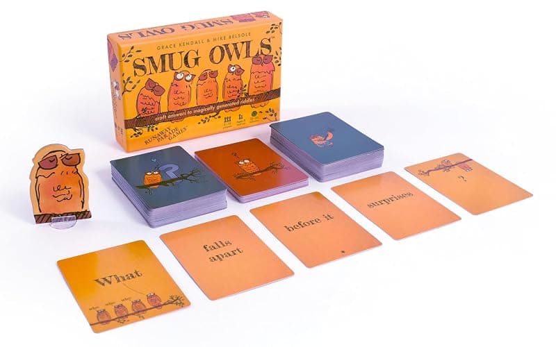 Runaway Parade Games Smug Owls Card Game - an Award-Winning Hilarious & Creative Riddle-Solving Party Game for Kids and Adults | Fun for The Whole Family | 8+ | 15-20 min | 3-15 Players thumbnail 3
