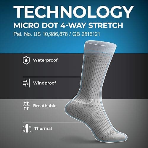 DexShell Waterproof Everyday Socks for Men &Women, Breathable Quarter Crew Socks for Walking, Commuting & All-Weather Comfort thumbnail 4