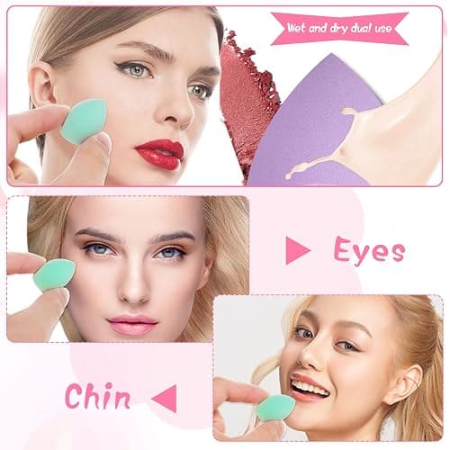 40Pcs Mini Makeup Sponge Multi Colored Beauty Sponges Professional Foundation Sponge Super Soft Facial Makeup Tools for Foundation, Powder, Liquid thumbnail 6