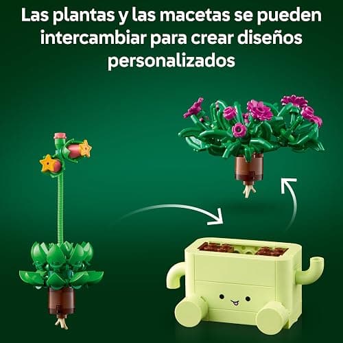 LEGO Botanicals Plantas Bailarinas - Set con 2 Flores Artificiales y Macetas Color Pastel - Plantas de Interior para la Decoración del Dormitorio - Regalo para Niñas de 9+ Años y Adultos - 11506 thumbnail 4