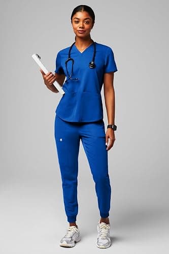 Fabletics Women's Method 2-Pocket Scrub Top - MotionTech, 4-Way Stretch, Wrinkle-Resist, Anti-Shrink thumbnail 7