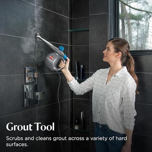 BISSELL Steam Shot Omni Pressurized Handheld Multi-Surface Natural Portable Steam Cleaner with 7 tools for tile, grout, windows, bathrooms, kitchen, auto thumbnail 3