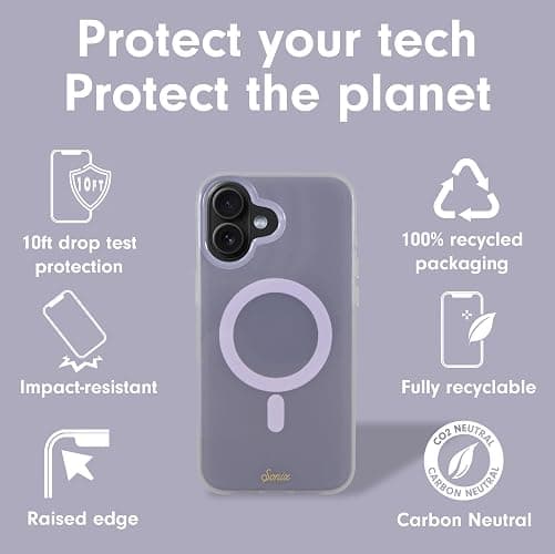 Sonix Case for iPhone 16 | Compatible with MagSafe | 10ft Drop Tested | Jelly Lavender thumbnail 4