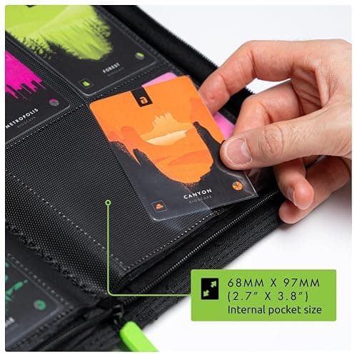 Vault X 4 Pocket Trading Card Zip Binder, 160 cards, Premium Exo-Tec Album Material, 20 Side-Loading Pages, Folder for Collectible Card Games, Sports, TCG (Teal) thumbnail 4