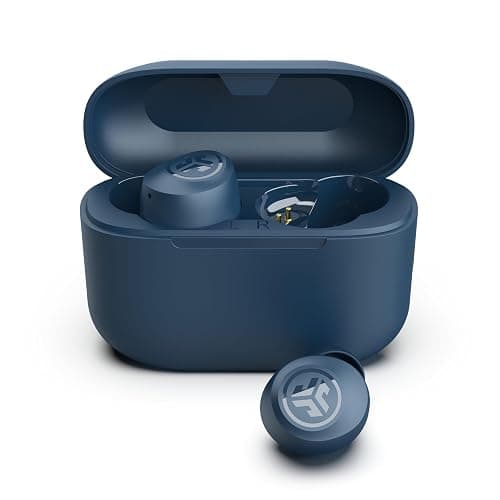 JLab Go Air Pop+ True Wireless Earbuds, in Ear Headphones, Bluetooth Earphones, 35H Playtime Ear Buds, Bluetooth Earbuds with Microphone, USB-C Charging Case, Dual Connect, EQ3 Sound, Navy Blue - Image 1