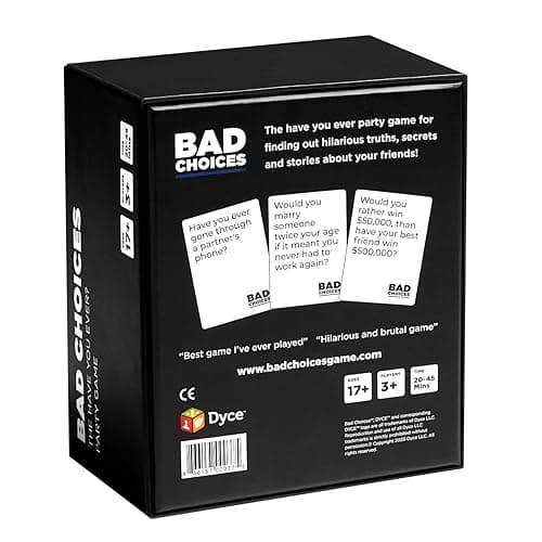 BAD CHOICES Party Game - The Have You Ever? Game - Hilarious Adult Card Game for Fun Parties and Board Games Night with Your Friends thumbnail 8