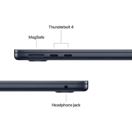 Apple 2026 MacBook Air 13-inch Laptop with M5 chip: Built for AI, 13.6-inch Liquid Retina Display, 16GB Unified Memory, 512GB SSD, 12MP Center Stage Camera, Touch ID, Wi-Fi 7; Midnight thumbnail 6