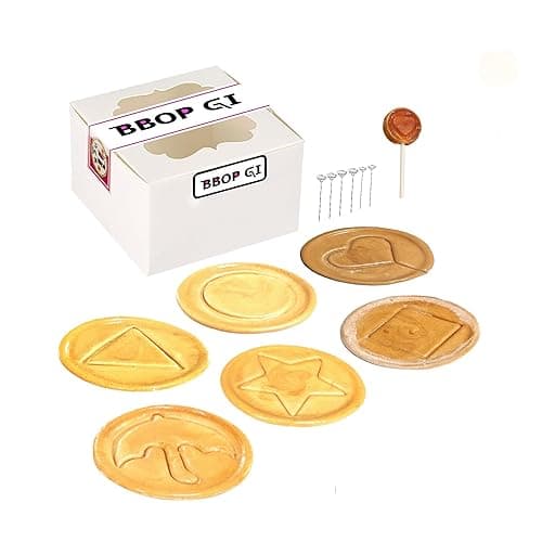 Korean Traditional Street Challenge - Premade Sugar Cookie Game [BBOP-GI] (6 Kinds Shape) - 6 Kinds Shape