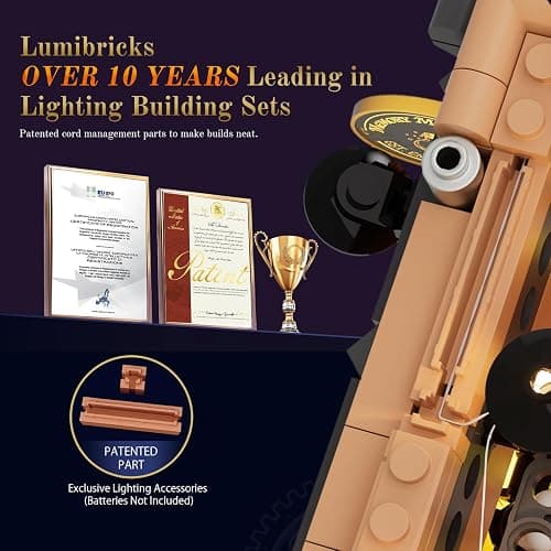 Lumibricks Steampunk Memory Magic Shop Lighting Building-Bricks Set, 2056 Pcs Modular Building from Chrono Custodians Collection Display Set for Adults and Steampunk Lovers thumbnail 8