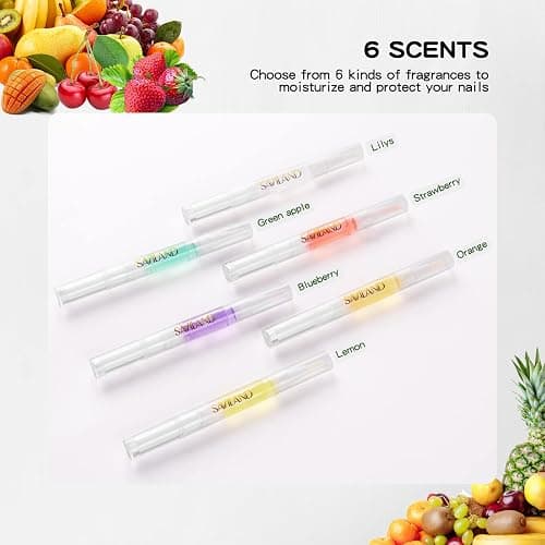 SAVILAND Natural Cuticle Oil Pen: 6PCS Revitalizing Cuticle Oil for Nails with Vitamin E Repaired Cuticles Overnight Cuticle Softener Nail Strengthener Protector for Damaged Skin Thin Nail thumbnail 5
