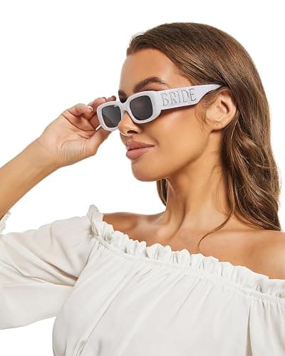 Fibye Bride Sunglasses, Bachelorette Sunglasses for Bride, Bridal Shower Accessory, Bachelorette Sunnies thumbnail 5