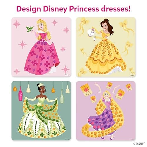 Skillmatics Foam Sticker Art – Disney Princess, 800+ 3D Foam Stickers, Mess-Free Fun for Kids, DIY Felt Craft Kits, Gifts for Fans of Cinderella, Belle, Rapunzel, Ages 3, 4, 5, 6, 7 thumbnail 4