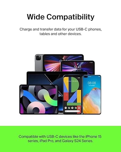Belkin USB C to USB A Cable, 3.3ft, 15W - Type C Charger, iPhone Charger Cord, Braided, Flexible for iPhone 17 & 16, Galaxy S25, Pixel 10, iPad Pro, AirPods Pro, Switch 2 & More, CarPlay - Black thumbnail 5