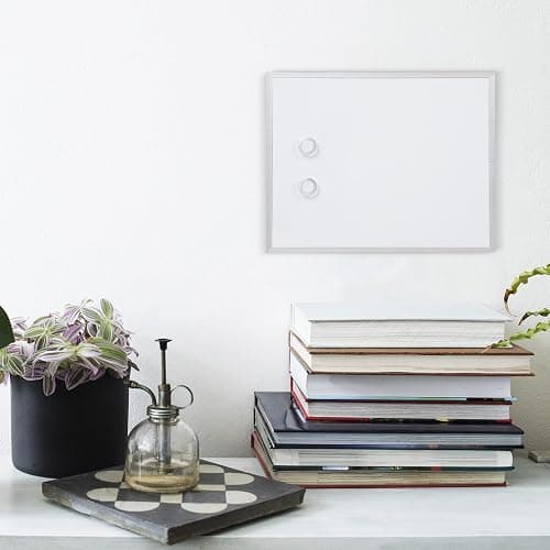 Amazon Basics Small Dry Erase Whiteboard, Magnetic Whiteboard with Marker and Magnets, 27.94 cm x 35.56 cm, Aluminum Frame thumbnail 8