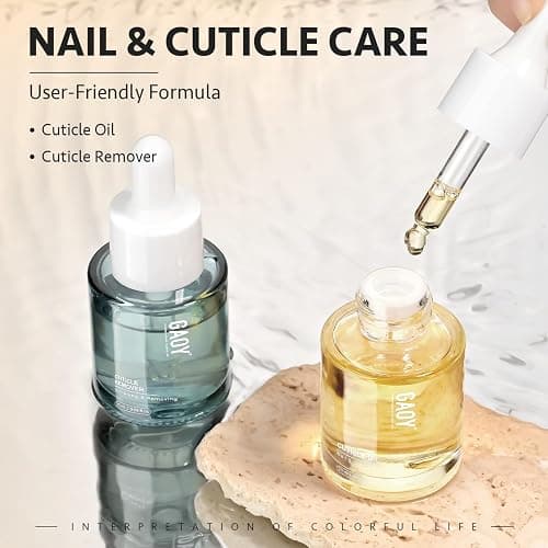 GAOY Cuticle Care Kit - Cuticle Oil and Cuticle Remover, 20ml 2 Pcs Cuticle Nourishes and Softener, Promotes Nail Growth and Strength thumbnail 6