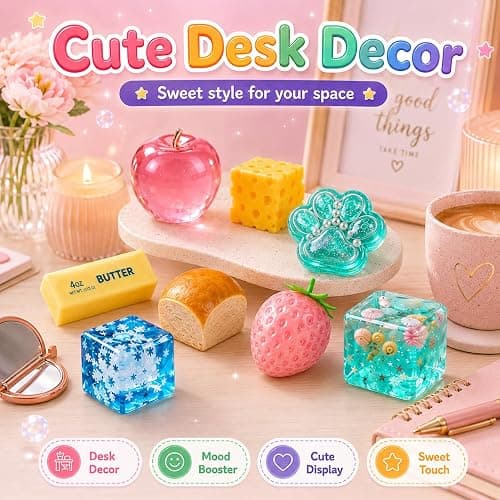8PCS Squishy Box Mystery Fun Set Pack, Blind Malt Sugar Creative Slow Return Squishies, Relief Hand Relax Desk Decor Party Favor Gifts for Adult (8PCS A) thumbnail 4