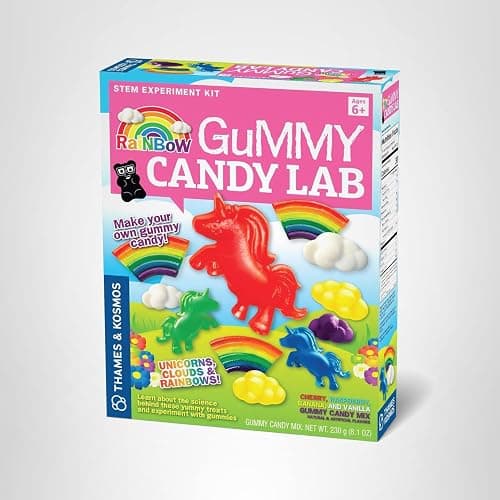 Thames & Kosmos Rainbow Gummy Candy Lab - Unicorns, Clouds & Rainbows! Sweet Science STEM Experiment Kit, Make Your Own Gummy Candies in Cool Shapes & Colors thumbnail 4
