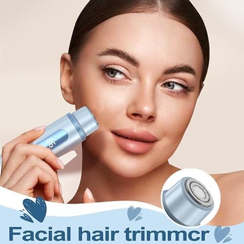 Bikini Trimmer for Women Electric Razors for Women Women's Electric Razor 2 in 1 Shaver Pubic Hair Trimmer Ipx7 Waterproof Wet Dry Use Bikini Shaver for Ladies Pubic,Legs,Face,Underarms(Blue) thumbnail 5