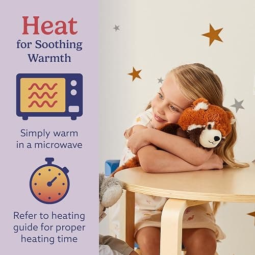 warmies Microwavable & Weighted Stuffed Animals, Red Panda - Heated Stuffed Animal Plushie for Warmth & Comfort - Cute Soft Plush Toys for Adults & Children (Boys, Girls, Babies & Toddlers) thumbnail 4