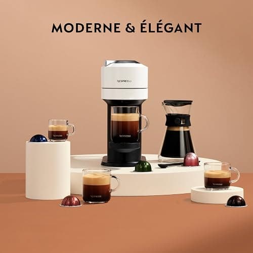 De'Longhi Nespresso Vertuo Next ENV120.GY, Machine à Café en Capsules, Machine à Café Portion Unique, 5 Tailles de Tasse, Technologie Centrifusion, Ensemble de Bienvenue Inclus, Gris Foncé thumbnail 2