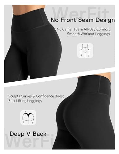 Unthewe Naked-Feel No Front Seam Leggings for Women - High Waisted Buttery Soft Workout Yoga Pants 25" thumbnail 5