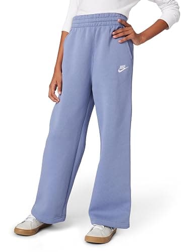 Nike Girls' Sportswear Club Fleece Wide-Leg Pants - Image 1