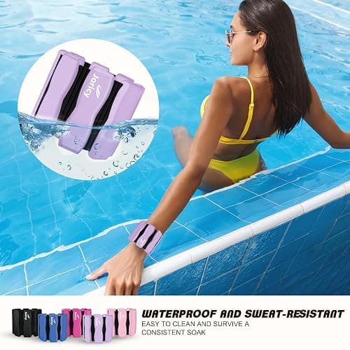Wrist Ankle Weights for Women Men, Leg Arm Wrist Weights Bangles 1lb*2 1.5lb*2 2lb*2Wearable Weights Pilates Weighted Bracelet for Strength Training Walking Swimming Exercises Yoga Physical Therapy thumbnail 5
