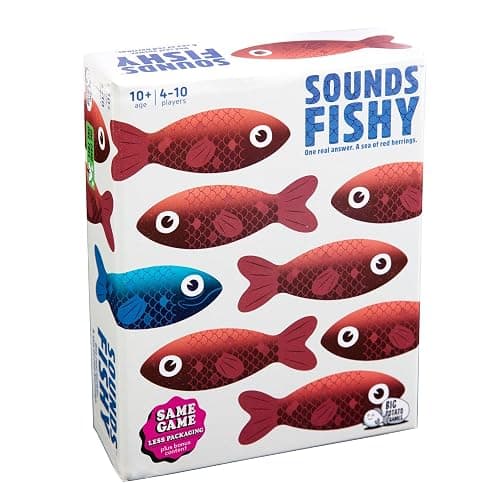 Big Potato Sounds Fishy – Fast-Paced Bluffing Party Game for Kids 10+ & Adults | Fun Family Trivia Board Game for Quick Thinking & Lying | Perfect for Game Night (Smaller Box) - Image 1