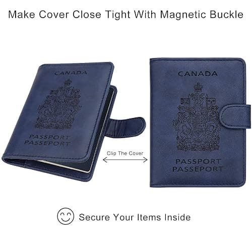 WALNEW RFID Blocking Passport Holder Travel Wallet Cover Case thumbnail 6