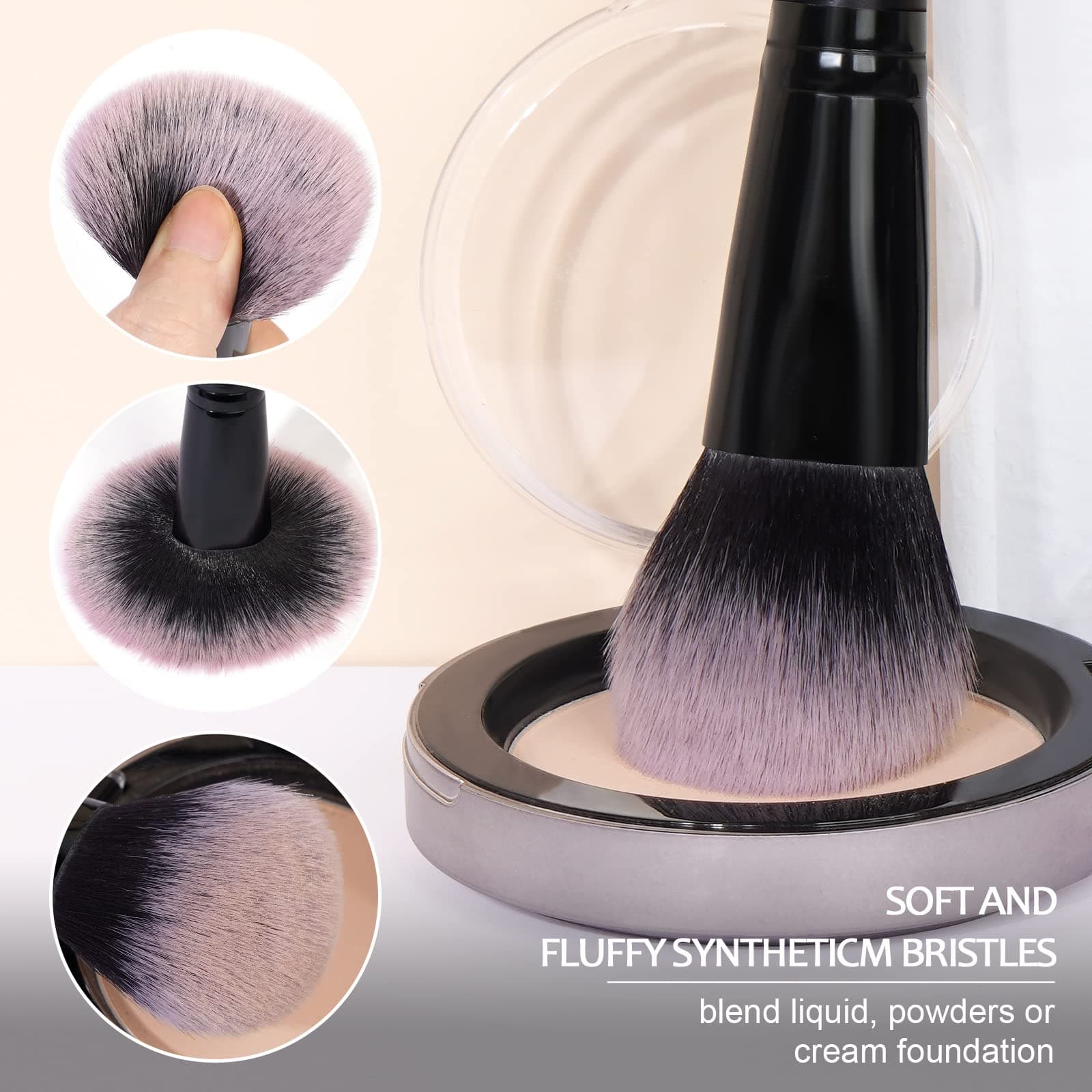 MAANGE Make up Brushes 18 Pcs Professional Makeup Brush Set Premium Synthetic Eyeshadow Blush Foundation Makeup Brushes Travel Kabuki Brushes Set thumbnail 5
