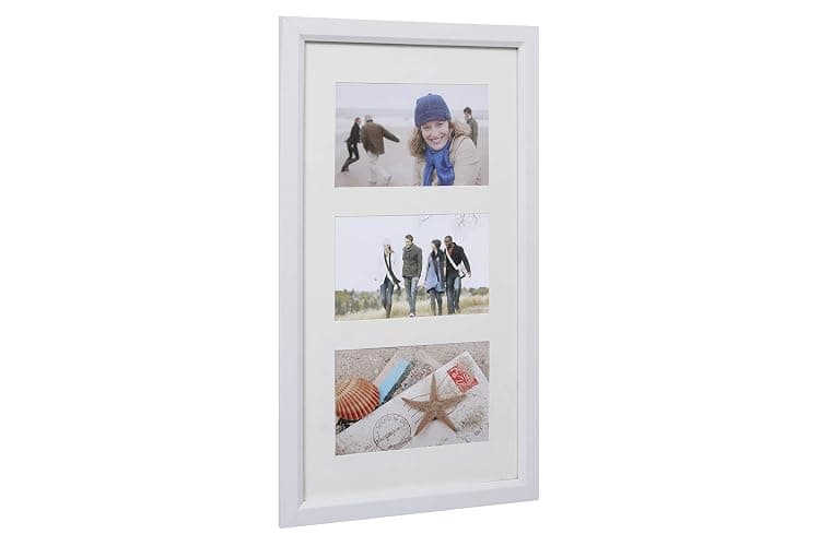 ARPAN Multi Aperture Photo Picture Frame 3, 5 or 6 Aperture (3 Aperture White) thumbnail 5