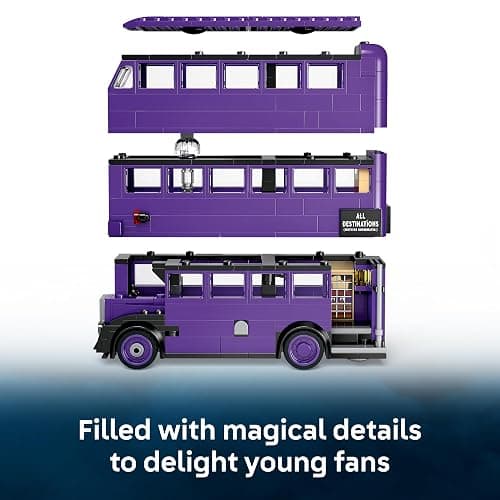 LEGO Harry Potter Knight Bus Adventure - Building Toy for Kids, Boys, and Girls, Ages 8+ - Iconic Bus from Harry Potter and The Prisoner of Azkaban - with 5 Minifigures - Birthday Gift Idea - 76446 thumbnail 3