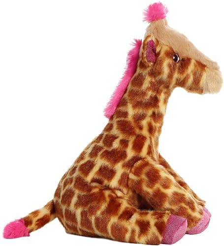 Aurora® Huggable Destination Nation™ Giraffe Stuffed Animal - Global Exploration - Learning Fun - Pink 12 Inches thumbnail 4