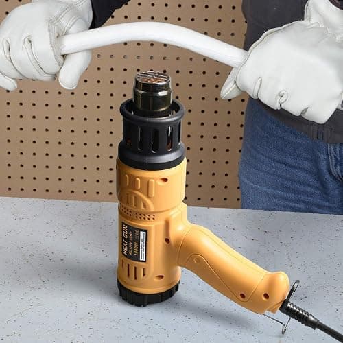 SEEKONE Heat Gun 1800W 122℉-1202℉（50℃- 650℃）Fast Heating Heavy Duty Hot Air Gun Kit Variable Temperature Control Overheat Protection with 4 Nozzles for Crafts, Shrinking PVC, Stripping Paint(5.2FT) thumbnail 8