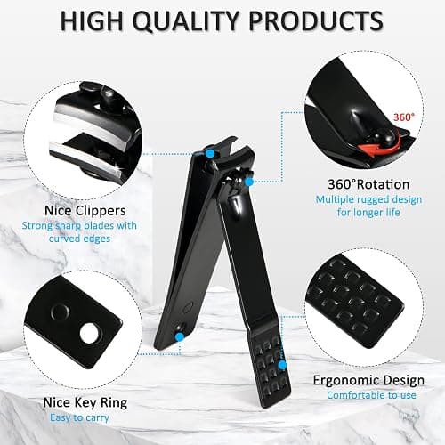 MINKINH Manicure Set Professional Nail Clipper Kit-26 Pieces, Brown | Stainless Steel Manicure Kit, Nail Care Tools with Travel Case for Men & Women, Hand & Foot Care, Gift for Family & Friends thumbnail 2