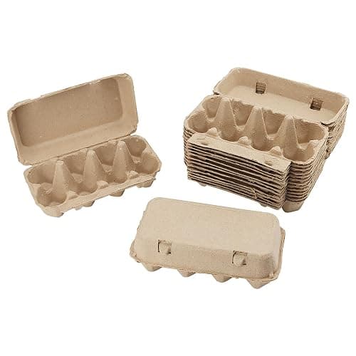 SOUJAP 30 Pack 8 Count Egg Cartons Bulk, Cardboard Pulp Egg Cartons Storage Containers - Image 1