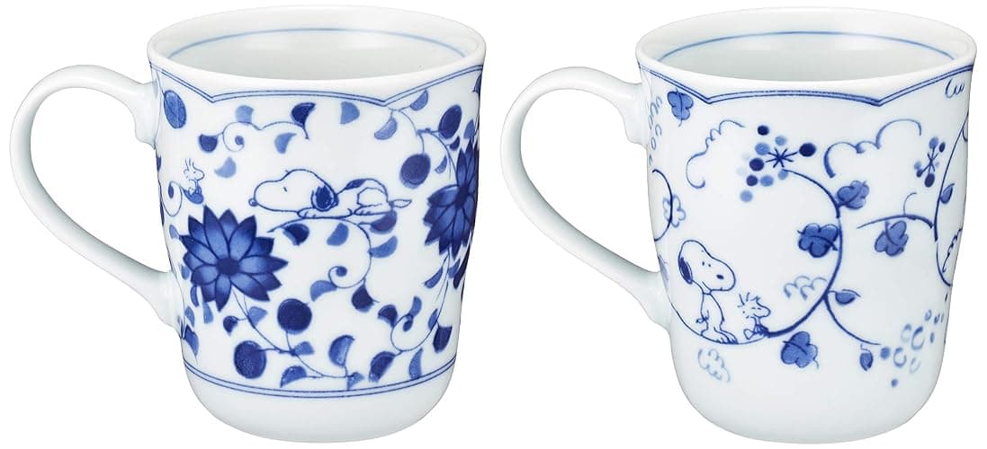 Sunupii 630740 Indigo Arabesque Pair Mug Set, Arabesque / Grape (Comes in a Gift Box), Mother's Day, Gift, Gift thumbnail 3