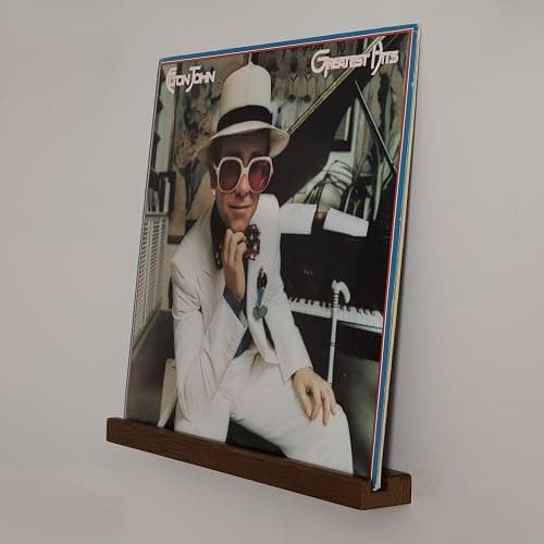 Vinyl Wall Mount Pack of 6 Pinewood Vinyl Record Holder Wall Mount with 2 Mounting Options Vinyl Shelf Walnut Stain Finish Vinyl Record Display - Vinyl Record Shelf - Vinyl Record Wall Mount thumbnail 7
