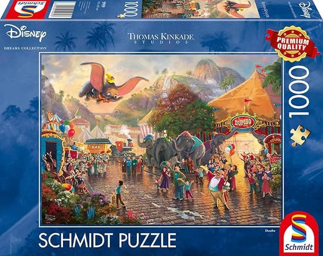 Schmidt 59939 Thomas Kinkade, Disney Dumbo, puzzle da 1000 pezzi thumbnail 4