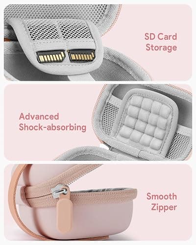 Digital Camera Case for CAMKORY DC403 FHD 1080P/ KODAK PIXPRO FZ55/ FZ45/ STUOGYUM DC402-AF, SD Card Storage Travel Carrying Cute Case Bag Small thumbnail 5