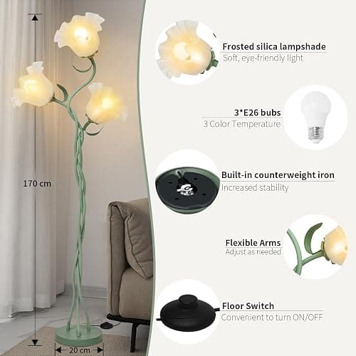 Fuzzbopn Flower Floor Lamp thumbnail 6