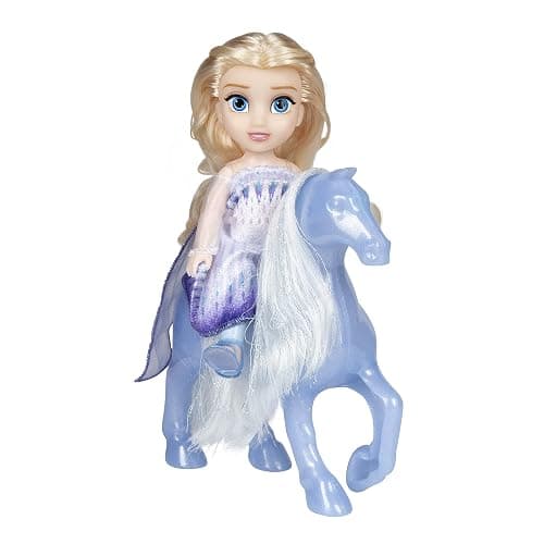 Disney Frozen Elsa Doll Petite Snow Queen & Water Nokk Horse Gift Set - Image 1