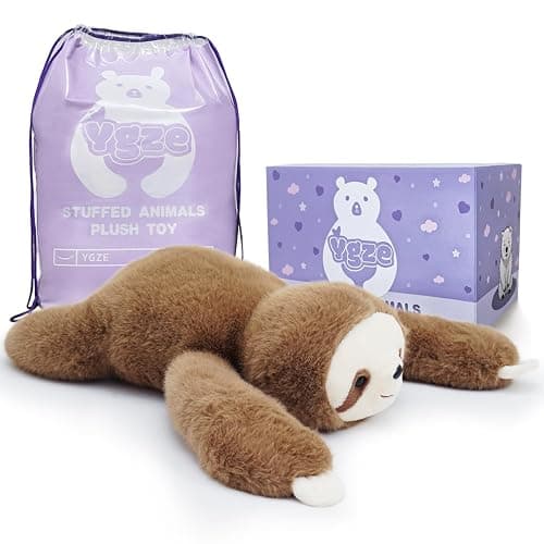 YGZE Weighted Sloth Stuffed Animal – 25 Inch, 4 lbs Plush Lying Toy for Kids and Adults – Soft and Cozy Weighted Companion for Bedtime, Gifting, and Everyday Comfort thumbnail 2