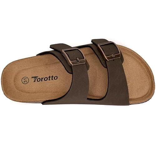 Torotto Kids Sandals Boys Girls Slide Summer Non-slip Cork Glitter Toddler Slippers with Adjustable Straps for Indoor & Outdoor thumbnail 5