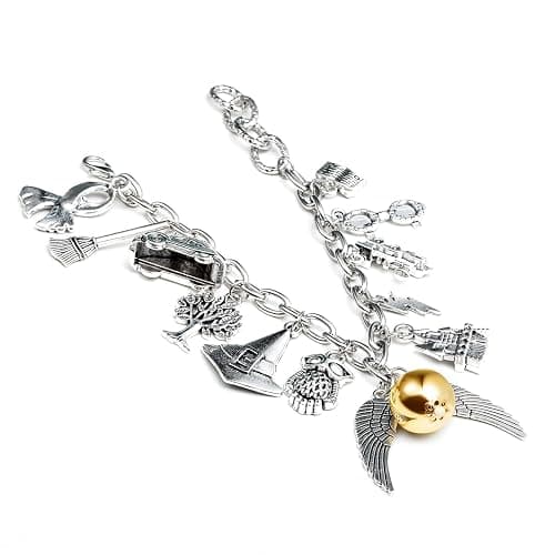 Fancy Space Wizard Charm Bracelet for Girls and Women - Adjustable Silver Magic Jewelry with Charms - Birthday Graduation Gifts for Daughter, Granddaughter, Niece, Classmate thumbnail 3